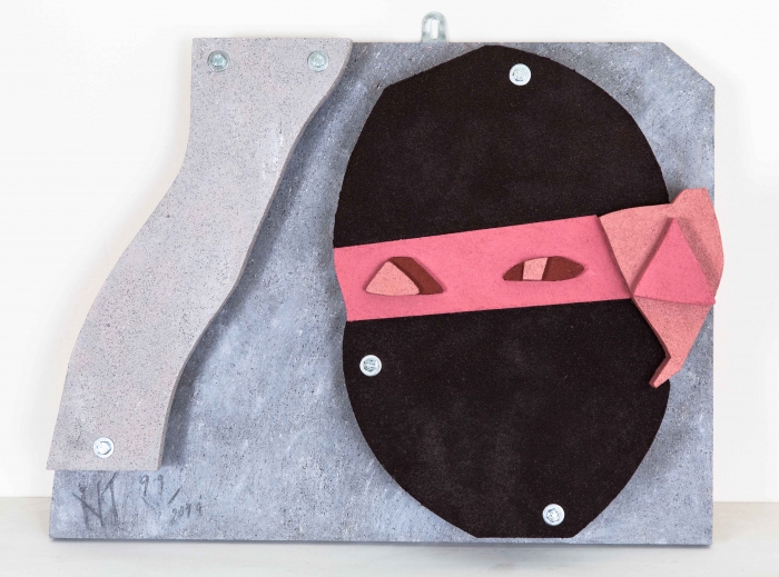 Oreille de Kabila, 1999-2014, acrylique sur bois et marc de café, sculpture originale sur 8 exemplaires, Hervé Télémaque Oreille de Kabila, 1999-2014, acrylique sur bois et marc de café, sculpture originale sur 8 exemplaires, Hervé Télémaque