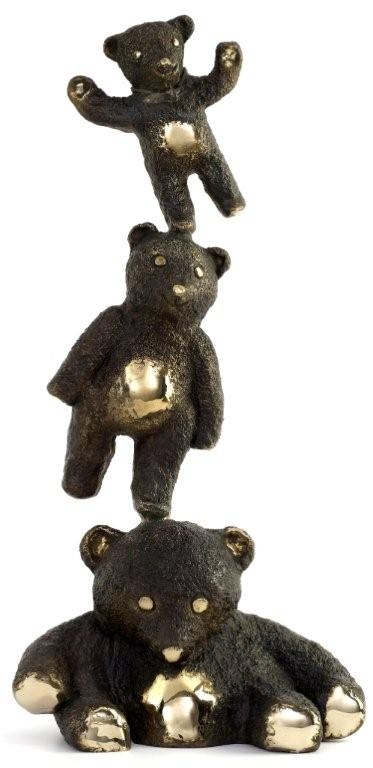 Trois petits nounours 50 x 26 x 17 cm Philippe Berry 'trois petits ours'