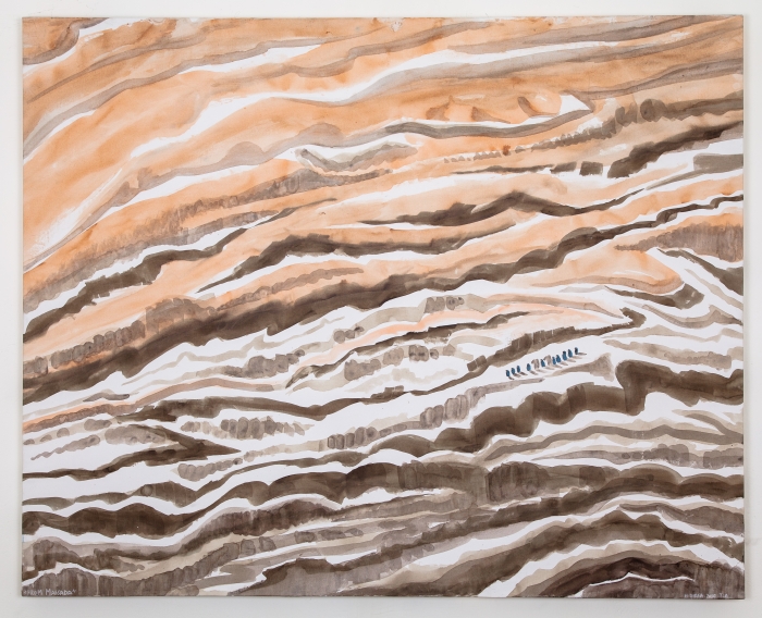 From Massada, 2014, aquarelle et technique mixte sur toile, 180 x 146, Tel Aviv, Hervé Dirosa From Massada, 2014, aquarelle et technique mixte sur toile, 180 x 146, Tel Aviv, Hervé Dirosa