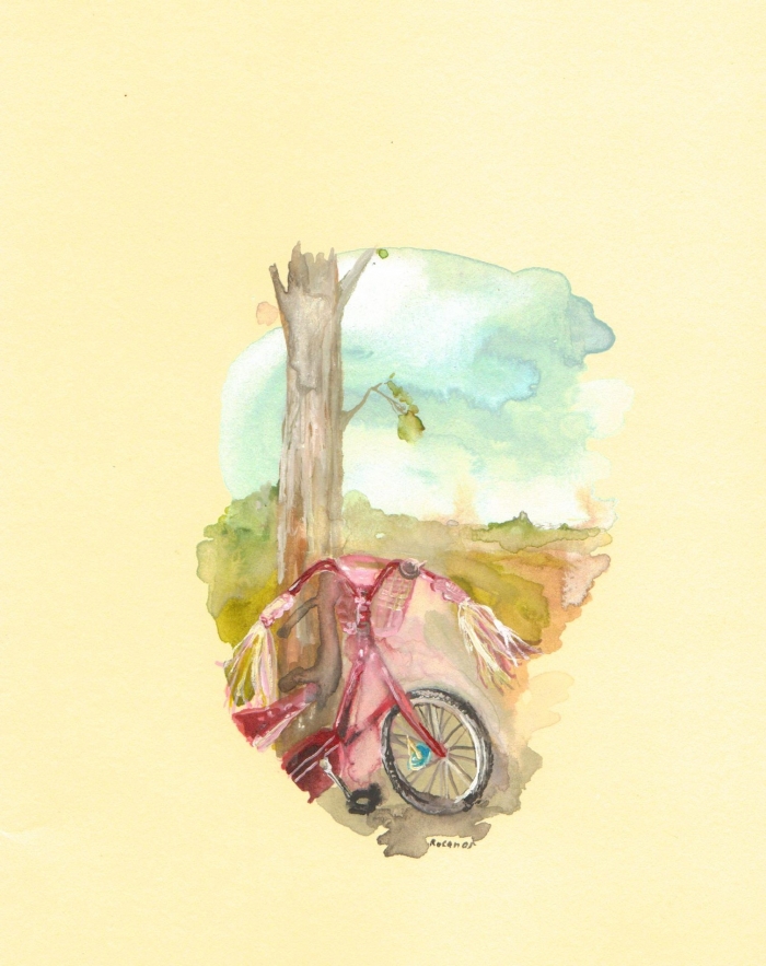 Bike, watercolour on paper,14 x 19 cm Bike, watercolour on paper,14 x 19 cm