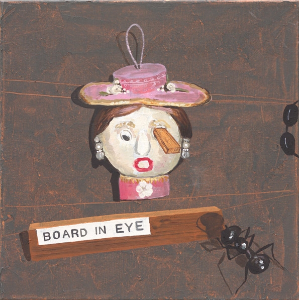 Board in eye, technique mixte sur toile, 40 x 46 cm, 2013 Board in eye, technique mixte sur toile, 40 x 46 cm, 2013