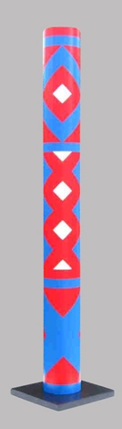 Colonne (ou tube) en pvc, hauteur 1.90 m, Ø 20 cm signée, numérotée, 8 ex, Guy De Rougemont Colonne (ou tube) en pvc, hauteur 1.90 m, Ø 20 cm signée, numérotée, 8 ex, Guy De Rougemont