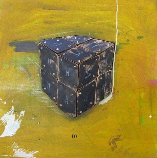 Cube Noir - Technique mixte sur Bois - 50 x 50 cm - 2010 Cube Noir - Technique mixte sur Bois - 50 x 50 cm - 2010