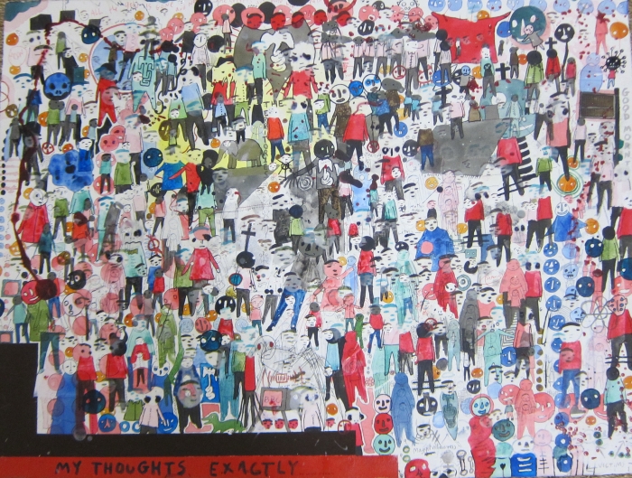 My Thoughts, 2013, Technique mixte sur bois, 46 x 61 cm, Neil Farber My Thoughts, 2013, Technique mixte sur bois, 46 x 61 cm, Neil Farber