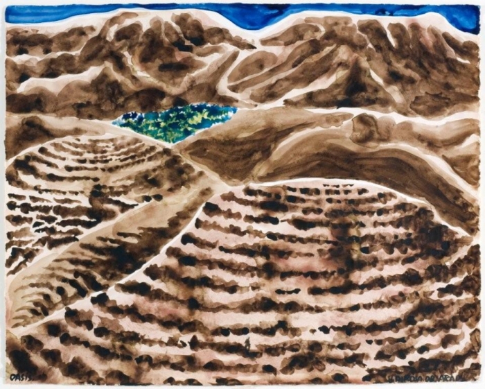 Seul, aquarelle sur papier, 65 x 52 cm, Arad, 2008, Hervé Di Rosa Seul, aquarelle sur papier, 65 x 52 cm, Arad, 2008, Hervé Di Rosa