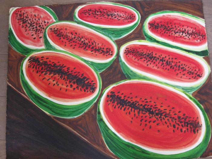 Pastèques, 2010, Hervé Di Rosa - 17ème étape autour du monde, Tel Aviv, Israël Pastèques, 2010, Hervé Di Rosa - 17ème étape autour du monde, Tel Aviv, Israël