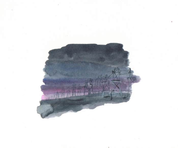 Hydro, watercolour on paper, 14 x 19 cm Hydro, watercolour on paper, 14 x 19 cm