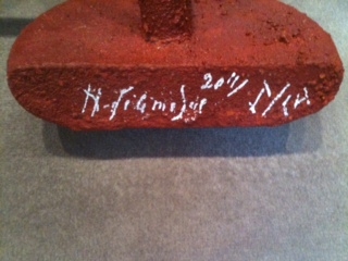 Le temps passe, pied de la sculpture, 1969-2011, acrylique sur bois, sculpture originale, sur 8 exemplaires, Hervé Télémaque Le temps passe, pied de la sculpture, 1969-2011, acrylique sur bois, sculpture originale, sur 8 exemplaires, Hervé Télémaque
