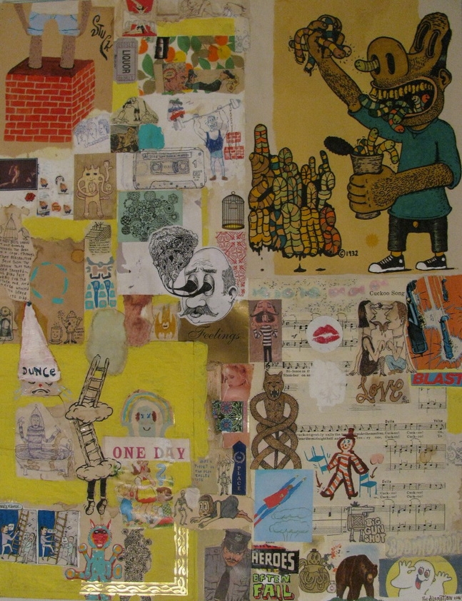 Heroes often fail, 2006, Technique mixte sur papier, 64,5 x 50 cm Heroes often fail, 2006, Technique mixte sur papier, 64,5 x 50 cm