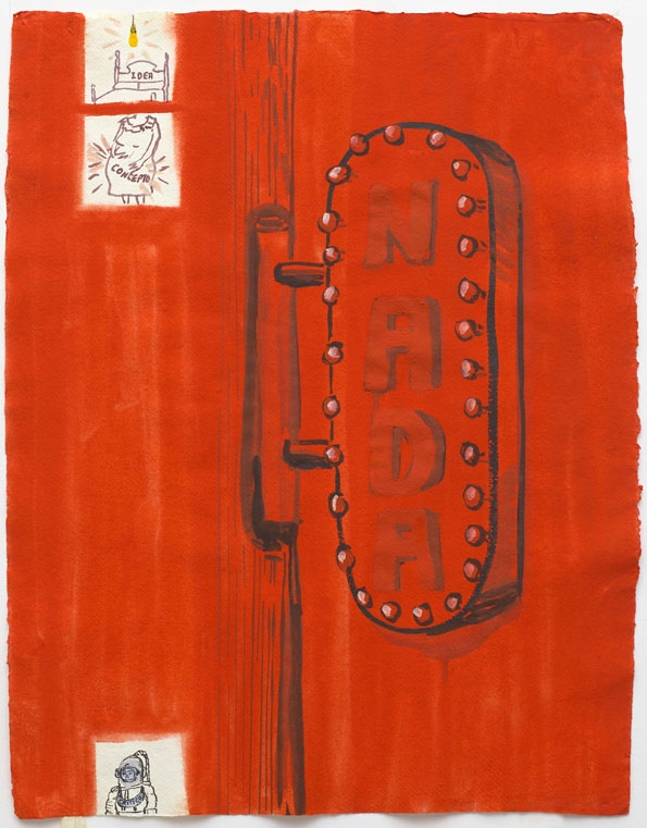 Nada, technique mixte sur papier, 56 x 46 cm, 2013 Nada, technique mixte sur papier, 56 x 46 cm, 2013